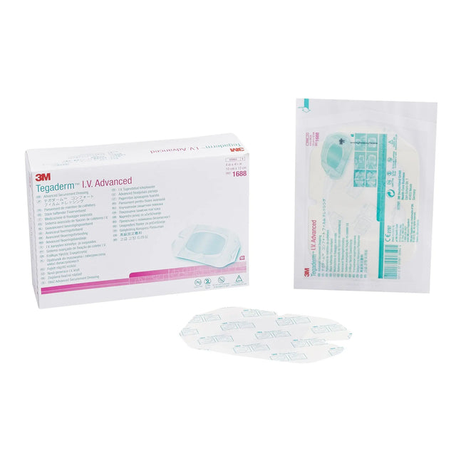 3M™ Tegaderm™ IV Advanced Securement Dressing, 4 x 4¾ Inch 3M™ Tegaderm™