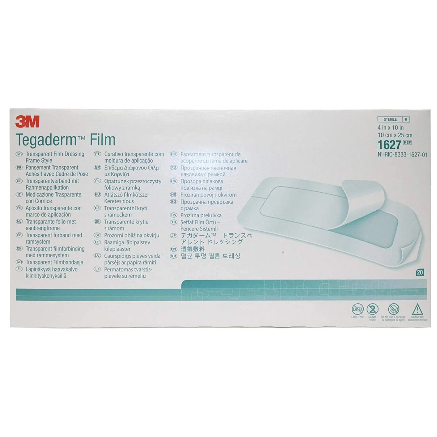 3M™ Tegaderm™ Transparent Film Dressing, 4 x 10 Inch 3M™ Tegaderm™