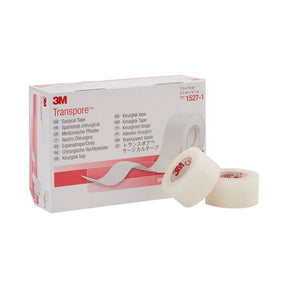 3M™ Transpore™ Plastic Medical Tape, 1 Inch x 10 Yard, Transparent 3M™ Transpore™