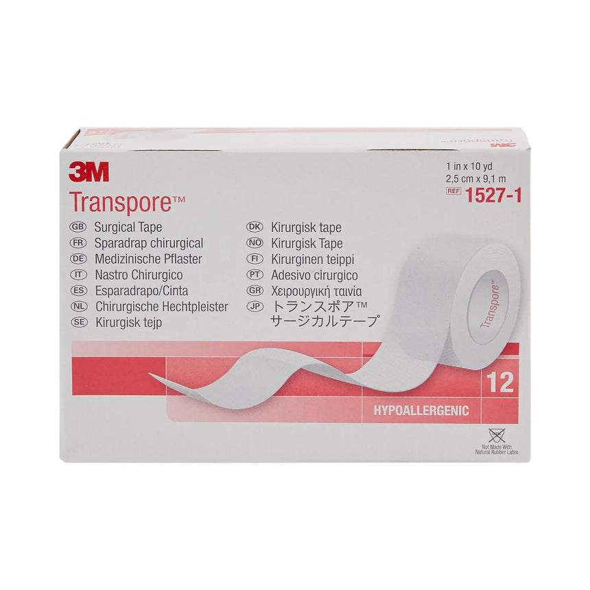 3M™ Transpore™ Plastic Medical Tape, 1 Inch x 10 Yard, Transparent 3M™ Transpore™