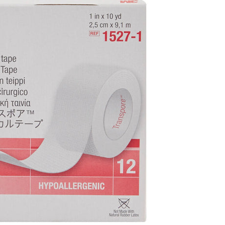 3M™ Transpore™ Plastic Medical Tape, 1 Inch x 10 Yard, Transparent 3M™ Transpore™