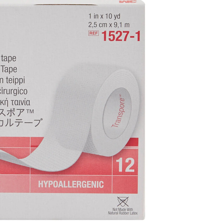 3M™ Transpore™ Plastic Medical Tape, 1 Inch x 10 Yard, Transparent 3M™ Transpore™