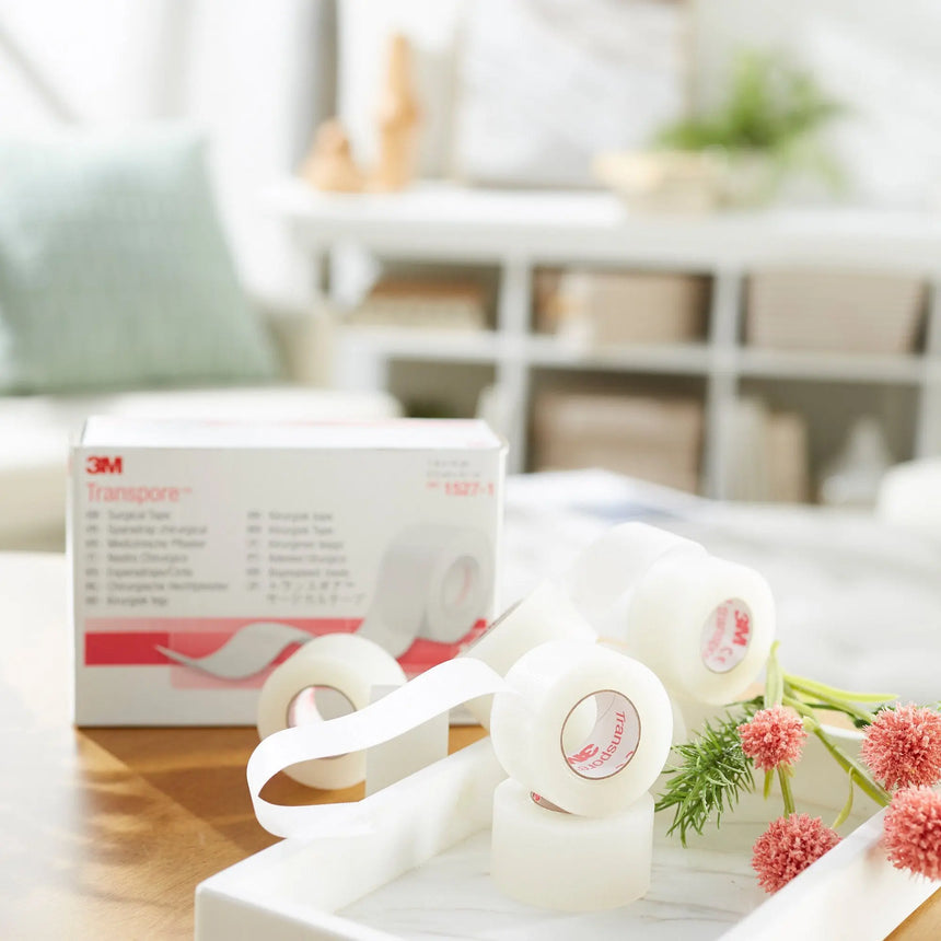 3M™ Transpore™ Plastic Medical Tape, 1 Inch x 10 Yard, Transparent 3M™ Transpore™