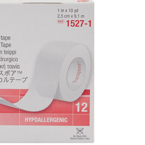 3M™ Transpore™ Plastic Medical Tape, 1 Inch x 10 Yard, Transparent 3M™ Transpore™