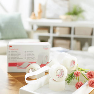 3M™ Transpore™ Plastic Medical Tape, 1 Inch x 10 Yard, Transparent 3M™ Transpore™