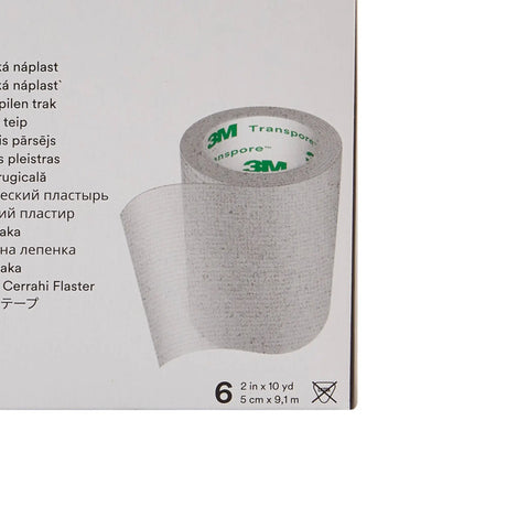 3M™ Transpore™ Plastic Medical Tape, 2 Inch x 10 Yard, Transparent 3M™ Transpore™