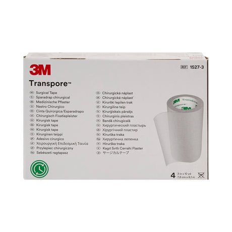 3M™ Transpore™ Plastic Medical Tape, 3 Inch x 10 Yard, Transparent 3M™ Transpore™
