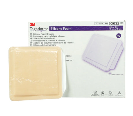 3M™ Tegaderm™ Silicone Face Foam Dressing, 4 x 4-1/4 Inch 3M™ Tegaderm™