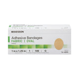 McKesson Oval Tan Adhesive Strip, 1 x 1-1/4 Inch - getMovility