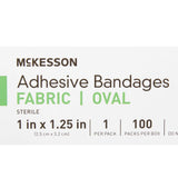 McKesson Oval Tan Adhesive Strip, 1 x 1-1/4 Inch - getMovility