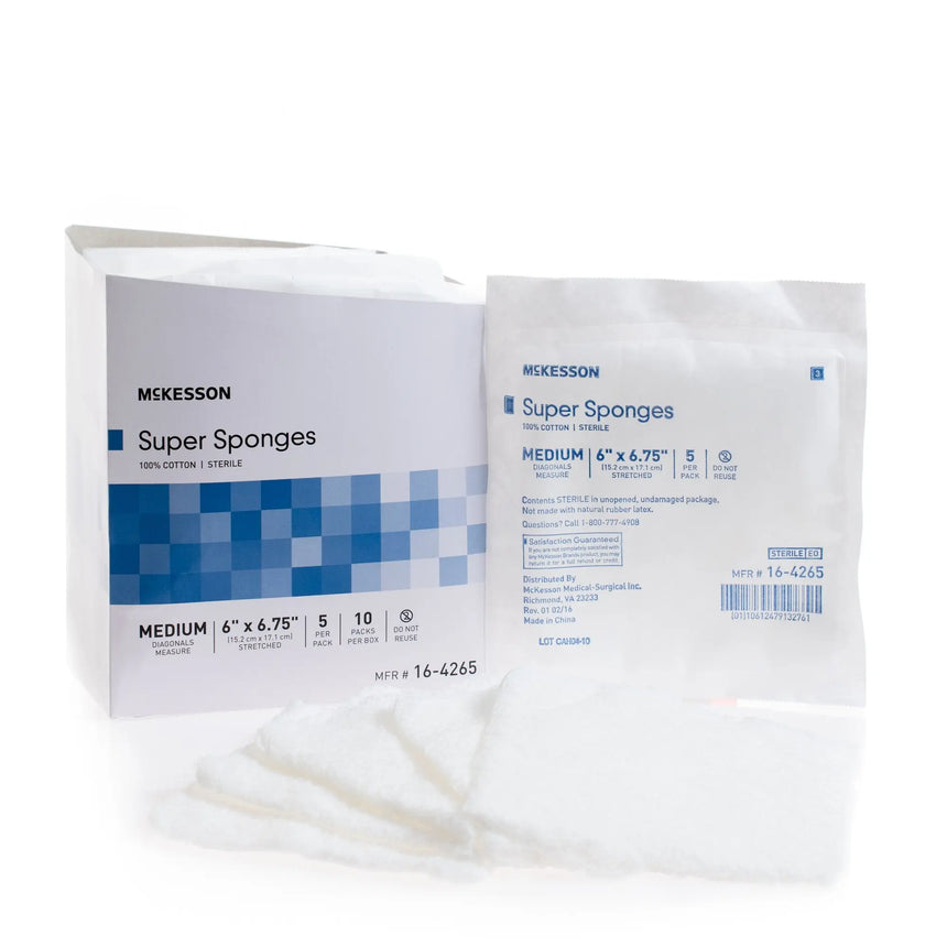 McKesson Sterile Fluff Dressing, 6 x 6-3/4 Inch McKesson