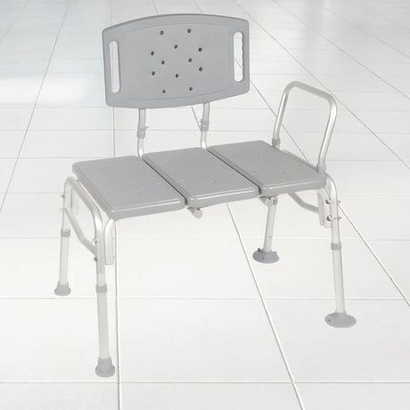 McKesson Knocked Down Bariatric Bath Transfer Bench, 18-1/4 to 23-1/4 Inch McKesson