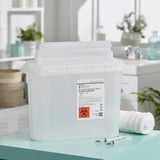 McKesson Prevent® Clear Sharps Container, 5.4-Quart, 11 x 12 x 4-3/4 Inch McKesson Prevent®