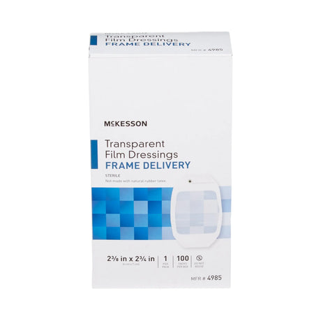 McKesson Octagonal Sterile Dressing with Frame-Style Delivery, 2-3/8 x 2-3/4 Inch, Transparent McKesson