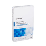 McKesson Octagonal Sterile Dressing with Frame-Style Delivery, 4 x 4-3/4 Inch, Transparent McKesson