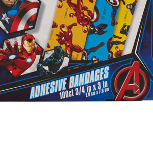 American® White Cross Stat Strip® Kid Design (Black Panther / Captain America / Iron Man) Adhesive Strip, 3/4 x 3 Inch - getMovility