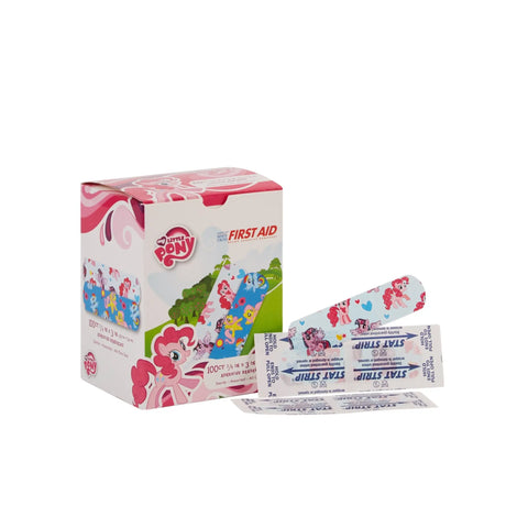American® White Cross Stat Strip® Kid Design (My Little Pony) Adhesive Strip, 3/4 x 3 Inch - getMovility