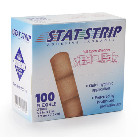 American® White Cross Stat Strip® Adhesive Strip, 3/4 x 3 Inch American® White Cross Stat Strip®