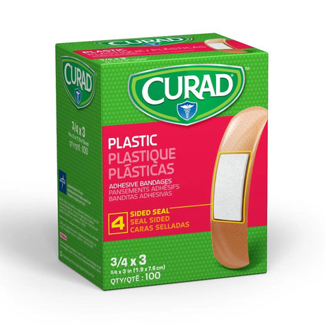 Curad® Tan Adhesive Strip, 3/4 x 3 Inch Curad®