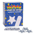 Glitter™ Stat Strip® Kid Design (Glitter Stars and Stripes) Adhesive Strip, 3/4 x 3 Inch Glitter™ Stat Strip®