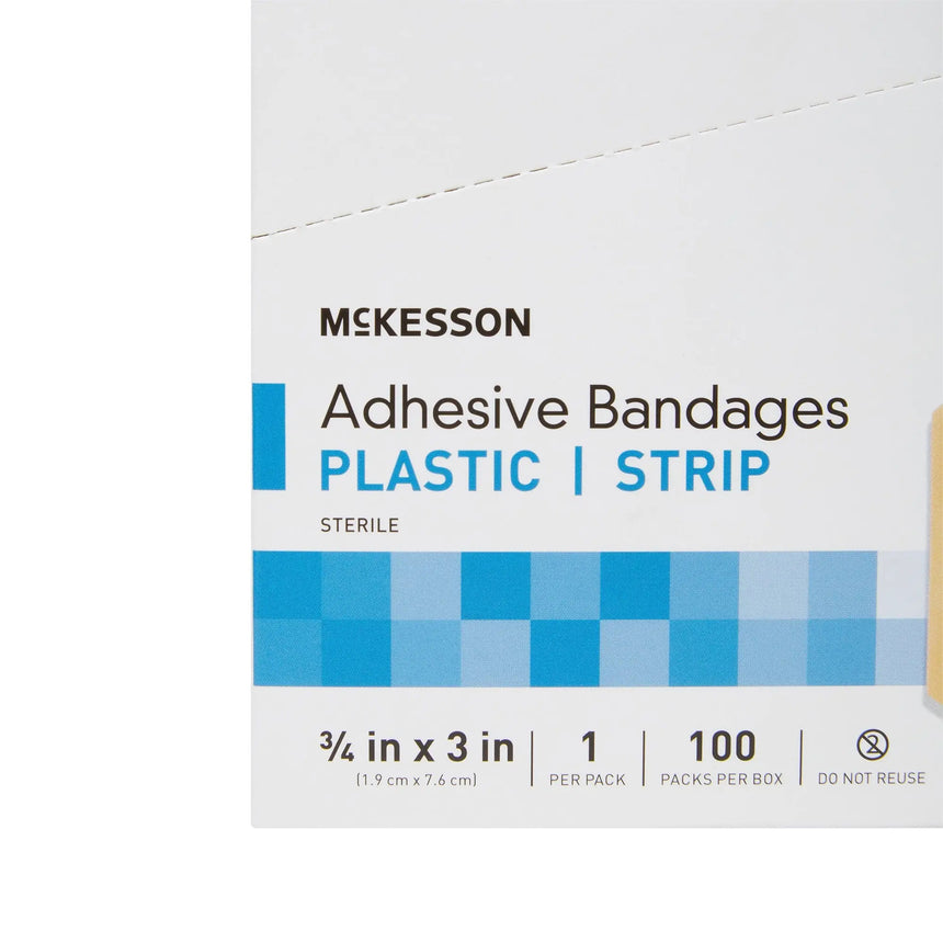 McKesson Adhesive Strip, 3/4 x 3 Inch - getMovility