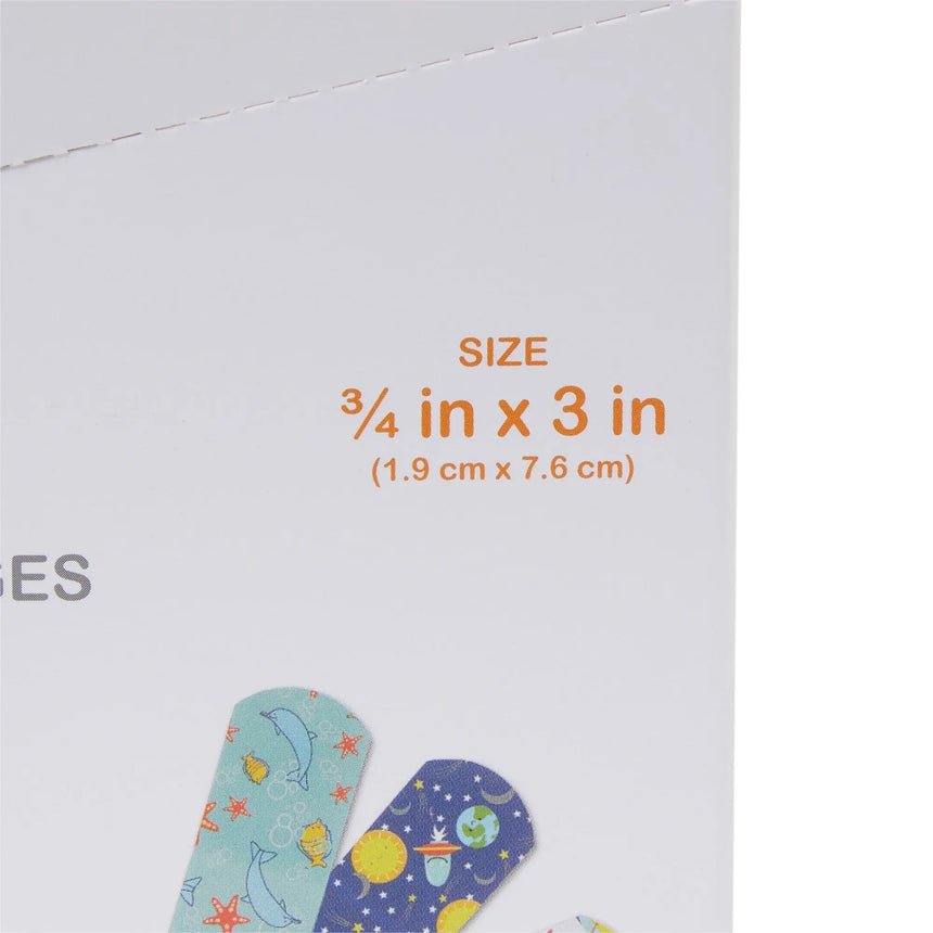 McKesson Kids™ Kid Design (Assorted Prints) Adhesive Strip, 3/4 x 3 Inch - getMovility