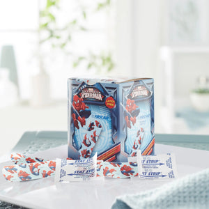 American White Cross Stat Strip Adhesive Strip, 3/4 x 3 Inch, Spider-Man Design - getMovility