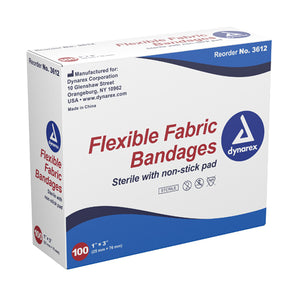Flexible Fabric Adh Bandages Fingertip 1-3/4 x3 Bx/100