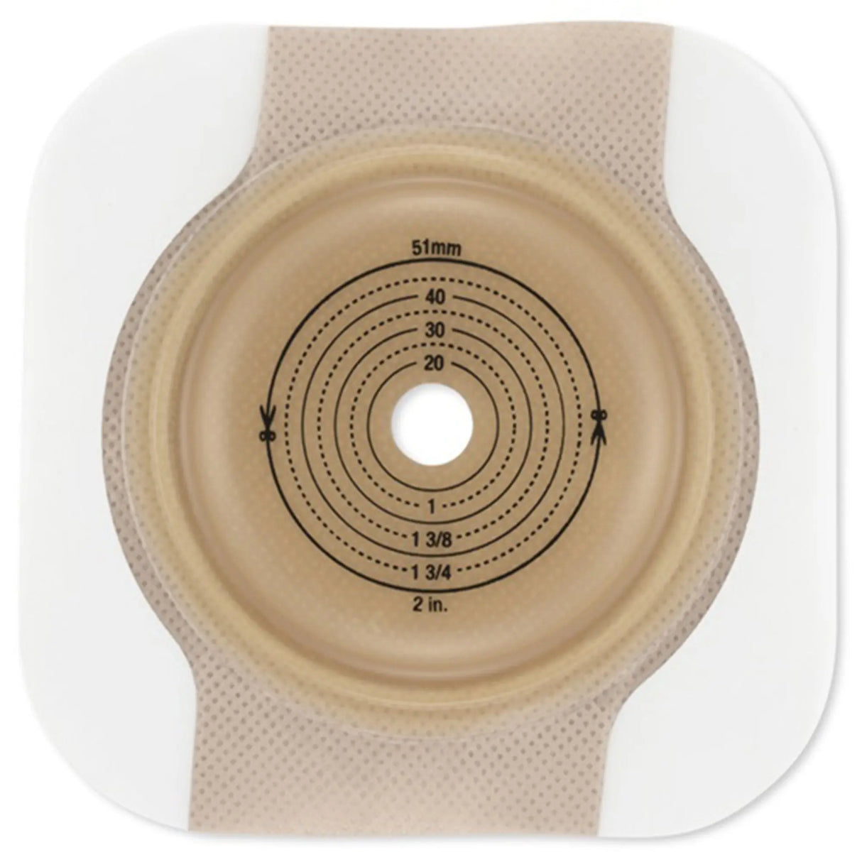 Hollister CeraPlus Skin Barrier, Soft Convex, Extended Wear Tape Borders, 2-1/4" Flange, Beige New Image™ CeraPlus™