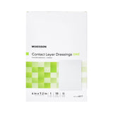 McKesson Silicone Wound Contact Layer Dressing, 4 x 7-2/5 Inch McKesson