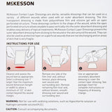 McKesson Silicone Wound Contact Layer Dressing, 4 x 7-2/5 Inch McKesson