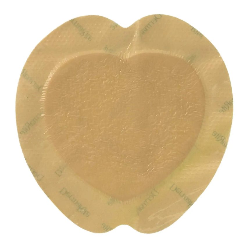 ComfortFoam™ Border Silicone Adhesive with Border Silicone Foam Dressing, 7-1/5 x 7-1/5 Inch Sacral ComfortFoam™ Border