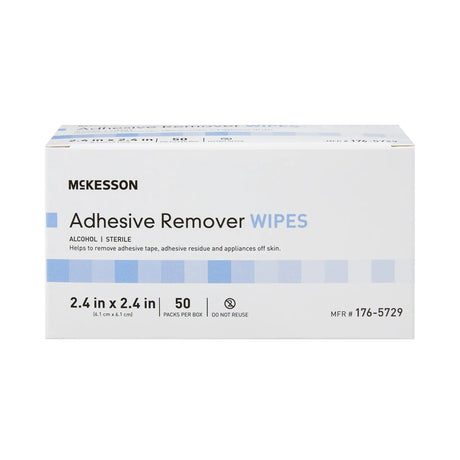 McKesson Adhesive Remover, 2-2/5 x 2-2/5 Inch Wipe