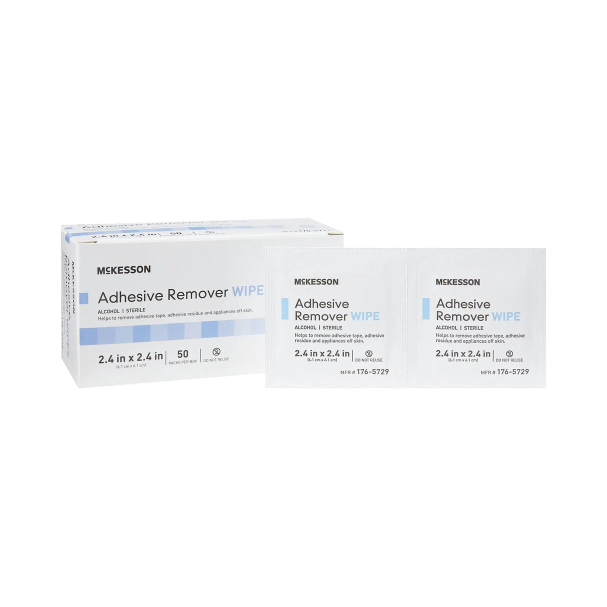 McKesson Adhesive Remover, 2-2/5 x 2-2/5 Inch Wipe McKesson