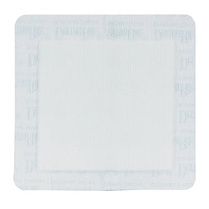 DermaRite® Gauze Adhesive Dressing, White, Sterile, 3-3/5 x 4 inch DermaRite® Bordered Gauze