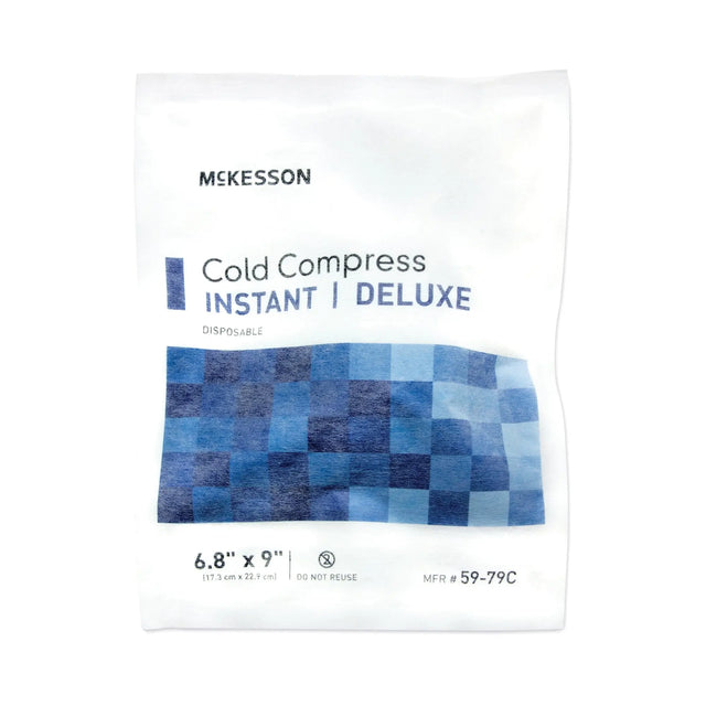 McKesson Deluxe General Purpose Soft Cloth Disposable Instant Cold Pack, 6-4/5 x 9 Inch McKesson Deluxe