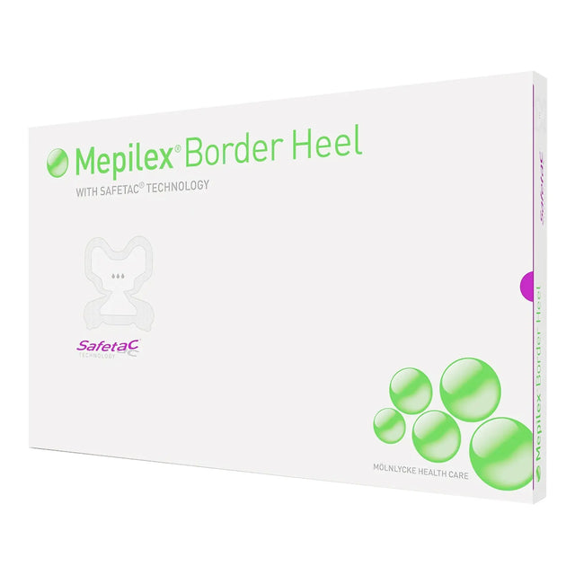 Mepilex® Border Heel Foam Dressing, 8-3/5 x 9 Inch Mepilex® Border Heel