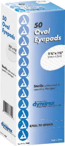 Sterile Oval Eyepad 2 5/8  x 1 5/8  Bx/50 Complete Medical