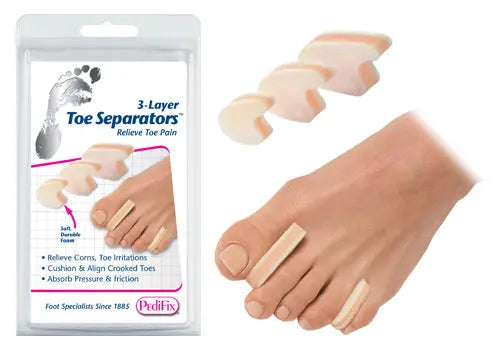 3-Layer Toe Separators Small  Pk/6 Movility LLC- CM