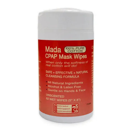 CPAP Mask Wipes  Mada Unscented  Tub/62 Movility LLC- CM