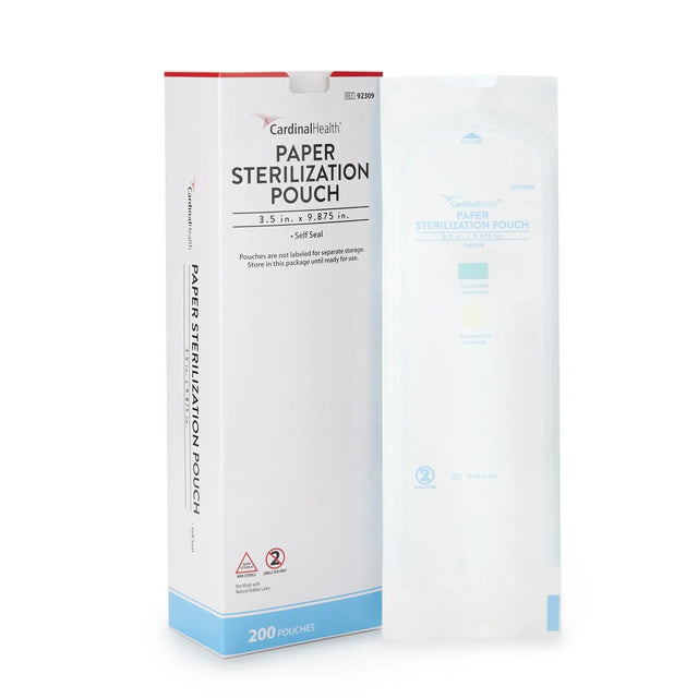 Cardinal Health™ Sterilization Pouch, 3½ x 9-7/8 Inch Cardinal Health™