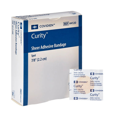 Curity™ Sheer Adhesive Spot Bandage, 7/8-Inch Diameter - getMovility