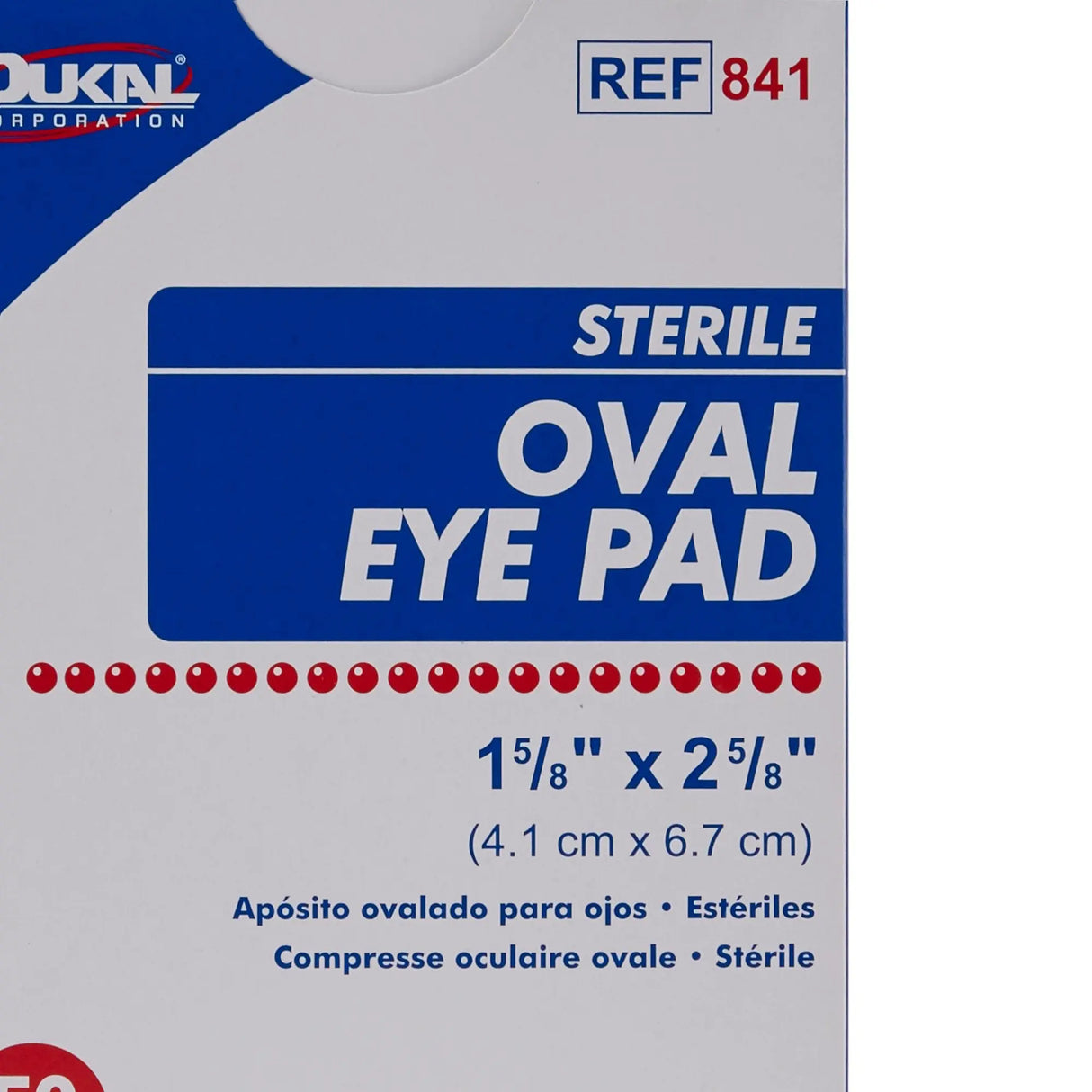 Dukal™ Small Eye Pad, 1-5/8 x 2-5/8 Inch Oval Dukal™