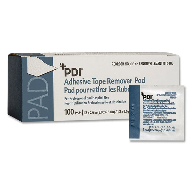 PDI® Adhesive Remover, 1¼ x 2-5/8 Inch Wipe - getMovility