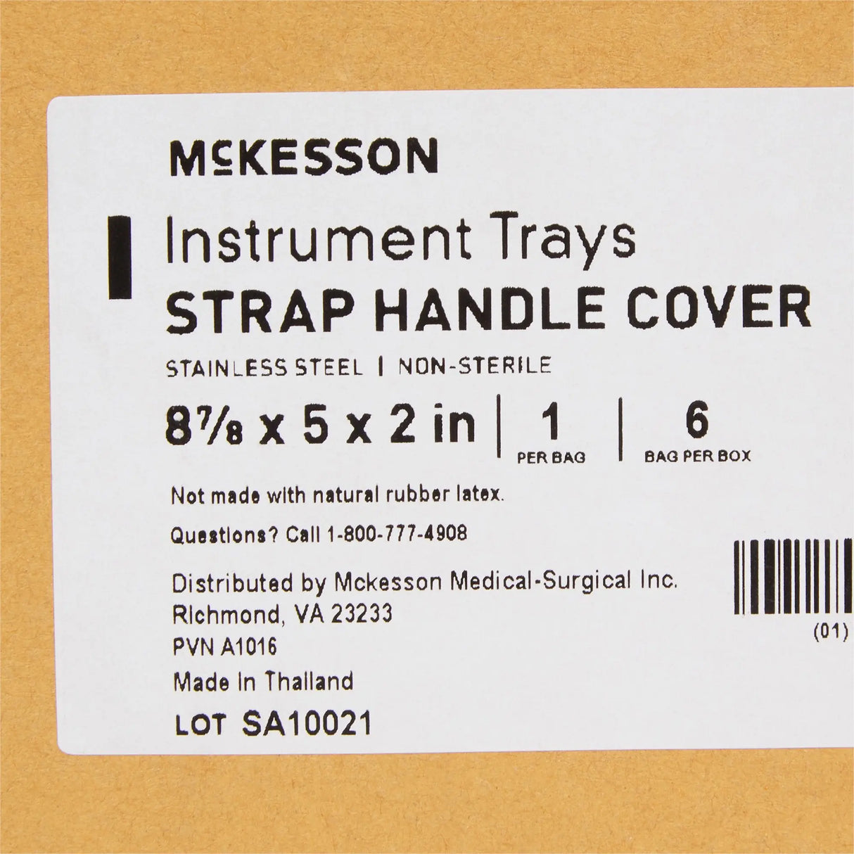 McKesson Instrument Tray, Strap Handle, 8 7/8 Inches McKesson