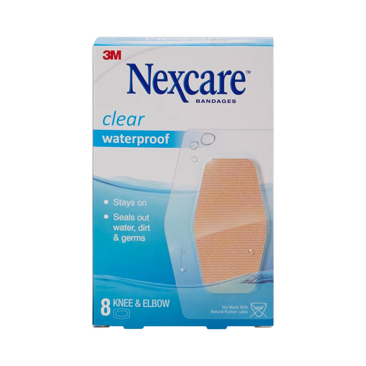 Nexcare™ Waterproof Knee / Elbow Sheer Adhesive Strip, 2-3/8 x 3½ Inch Nexcare™ Waterproof