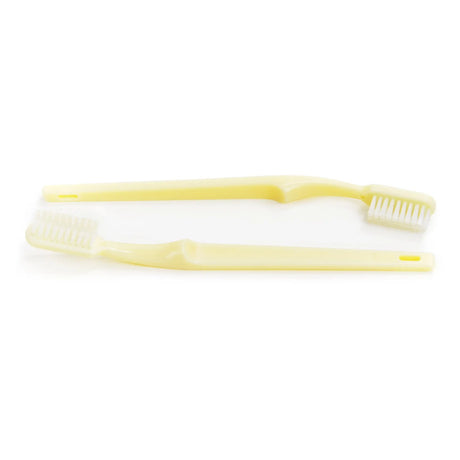 McKesson Toothbrush, Ivory, Adult Medium, 1-1/16" x 3/8" Head, 1/2" x 5-7/8" Handle McKesson