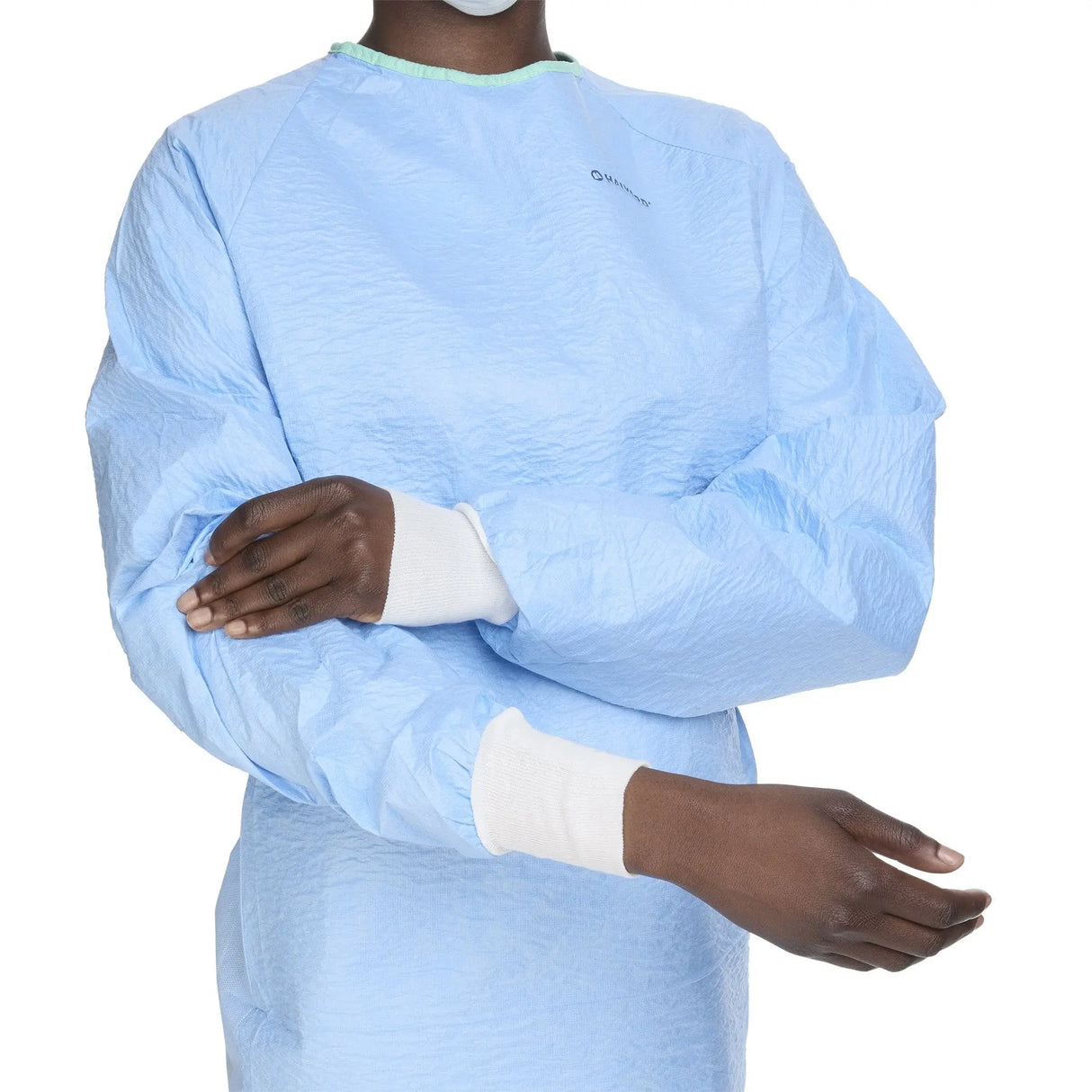 AERO BLUE Surgical Gown with Towel, Large Aero Blue