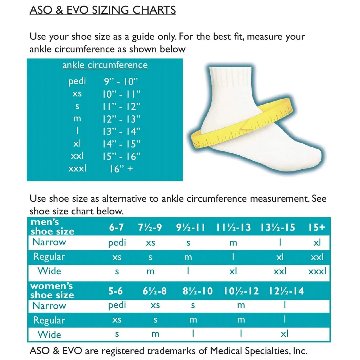 ASO® Speed Lacer Ankle Brace, Medium - getMovility