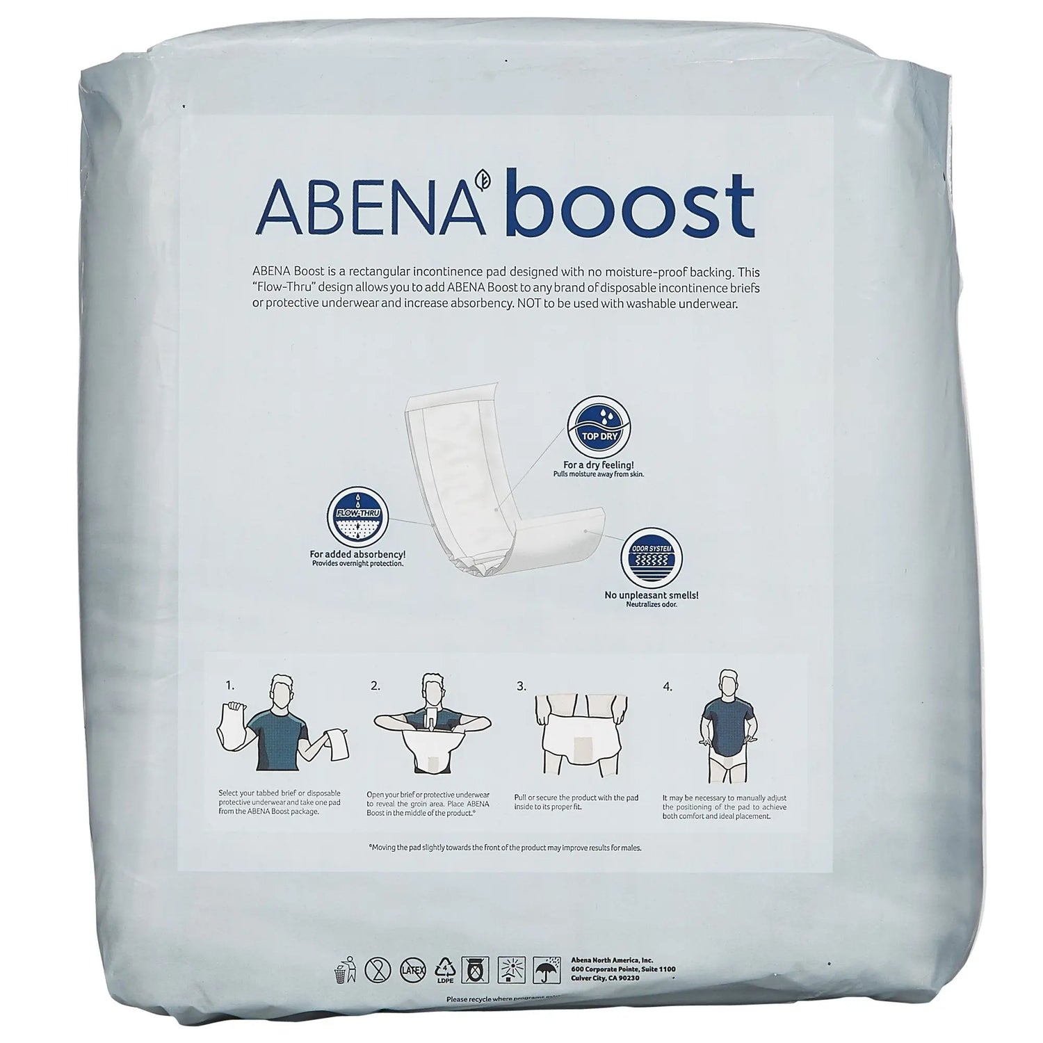Abena® Boost Maxi Incontinence Booster Pad, 6¼ x 24 Inch - getMovility